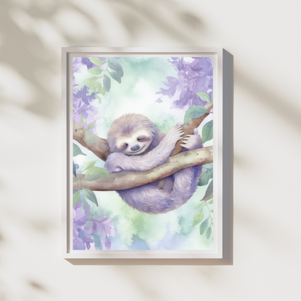 Sleepy Sloth Dozing Off