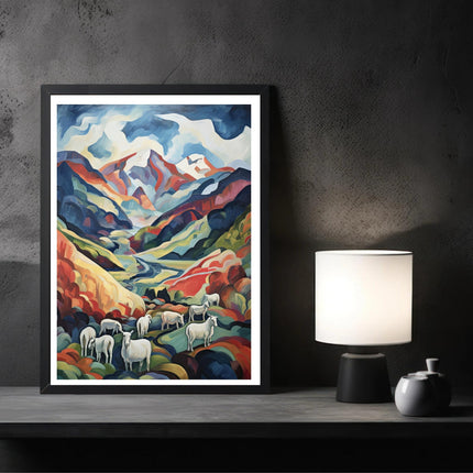 Sheep In The Mountains