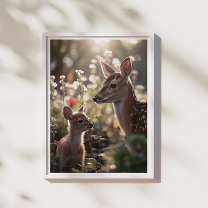 Deer Mom And Baby