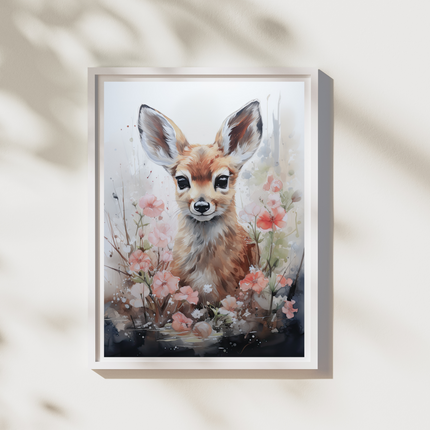 Deer Amidst Blooms
