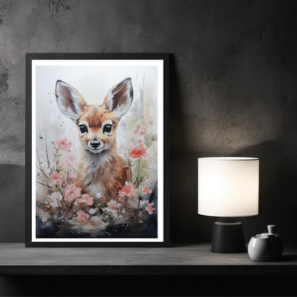 Deer Amidst Blooms