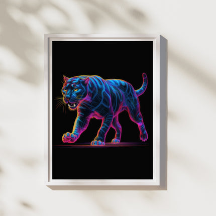 Purple Lit Panther