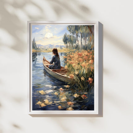 Woman On A Boat