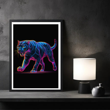 Purple Lit Panther
