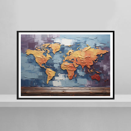 World Map Painting