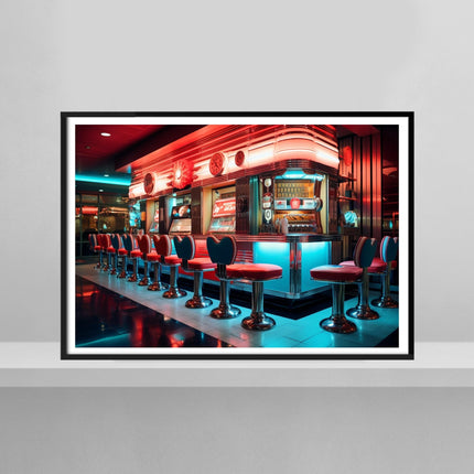 Neon Lit Retro Casino