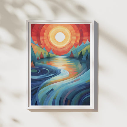 Sunlit Riverscape