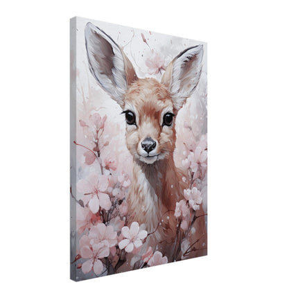 Deer Among Flowers