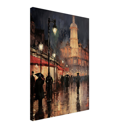 Parisian Streets At Night