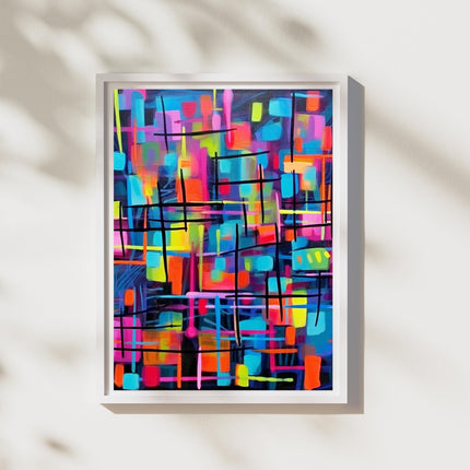 Abstract Neon Quilt