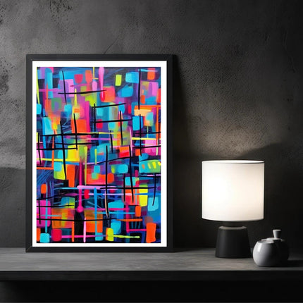 Abstract Neon Quilt