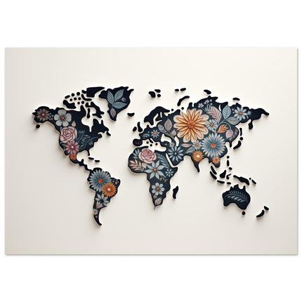 Blooming World Map