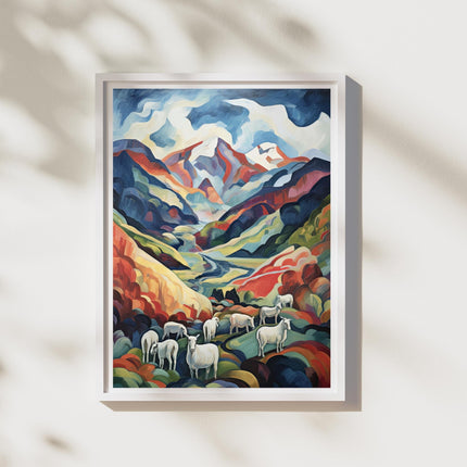 Sheep In The Mountains