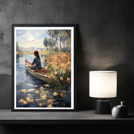 Woman On A Boat