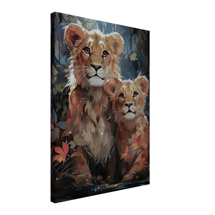 Moody Lion Family