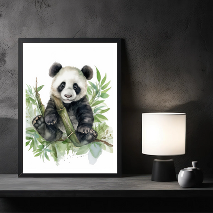 Panda In Bamboo