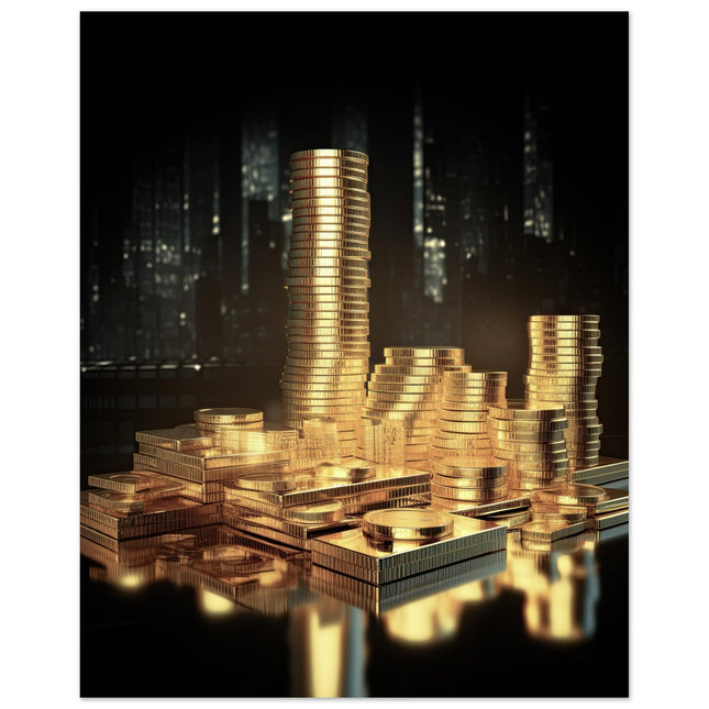 Shimmering Gold Coins