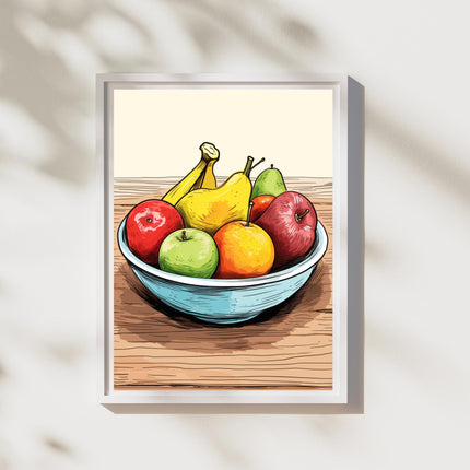 Cartoon Fruit Bowl
