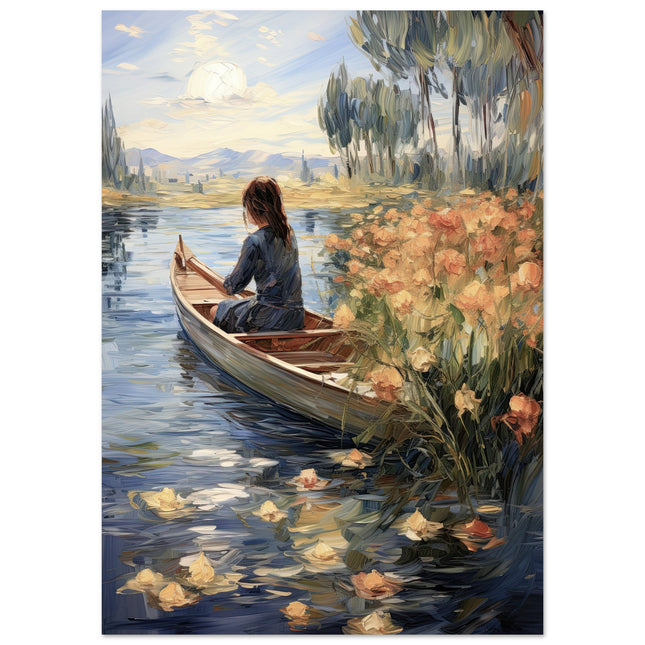 Woman On A Boat