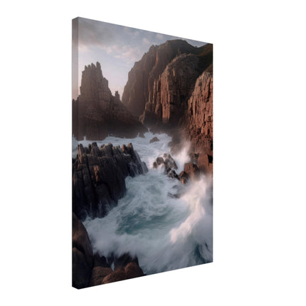 Coastline With Towering Cliffs