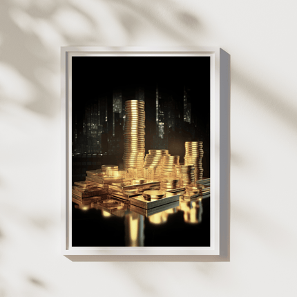 Shimmering Gold Coins