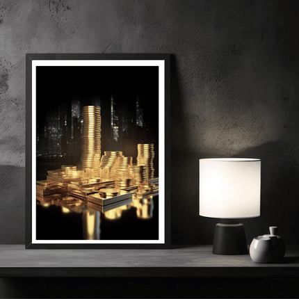 Shimmering Gold Coins