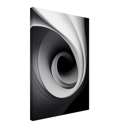 Black And White Spiral Elegance