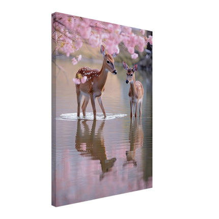 Deer Amidst The Waters