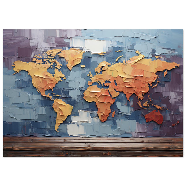 World Map Painting
