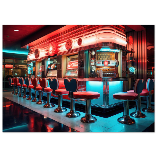 Neon Lit Retro Casino