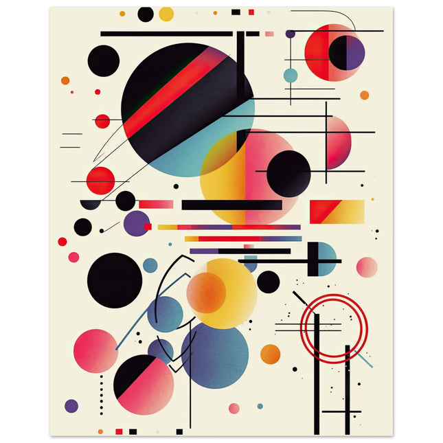 Energetic Pulse Of Shapes And Lines