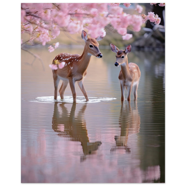 Deer Amidst The Waters