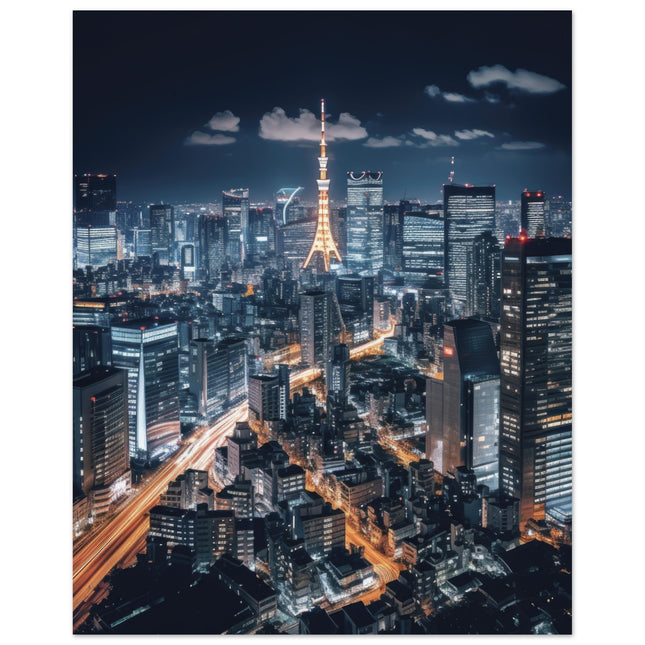 Shibuya's Shadowed Skyline