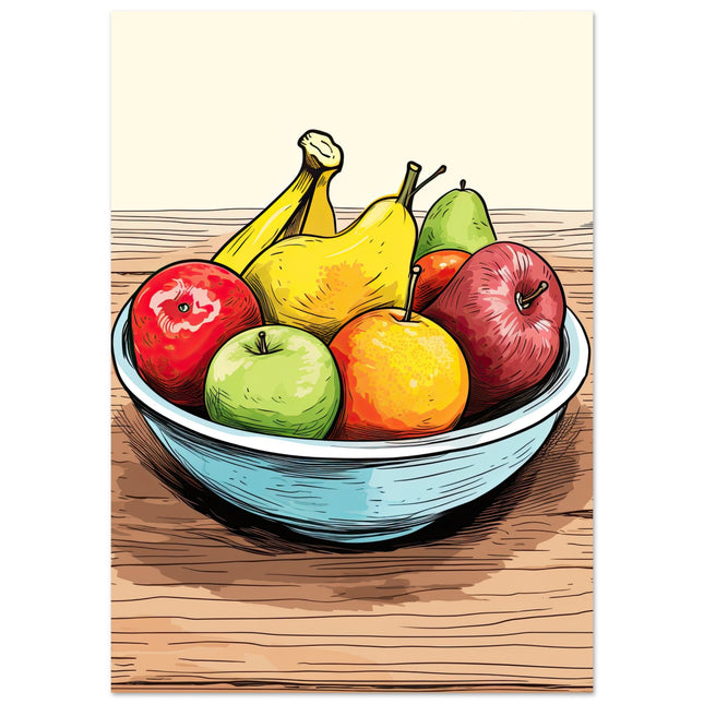 Cartoon Fruit Bowl