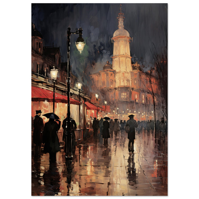 Parisian Streets At Night