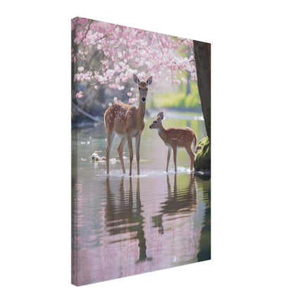 Deer Playing In Water