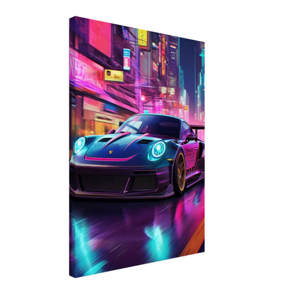 Neon Race Car